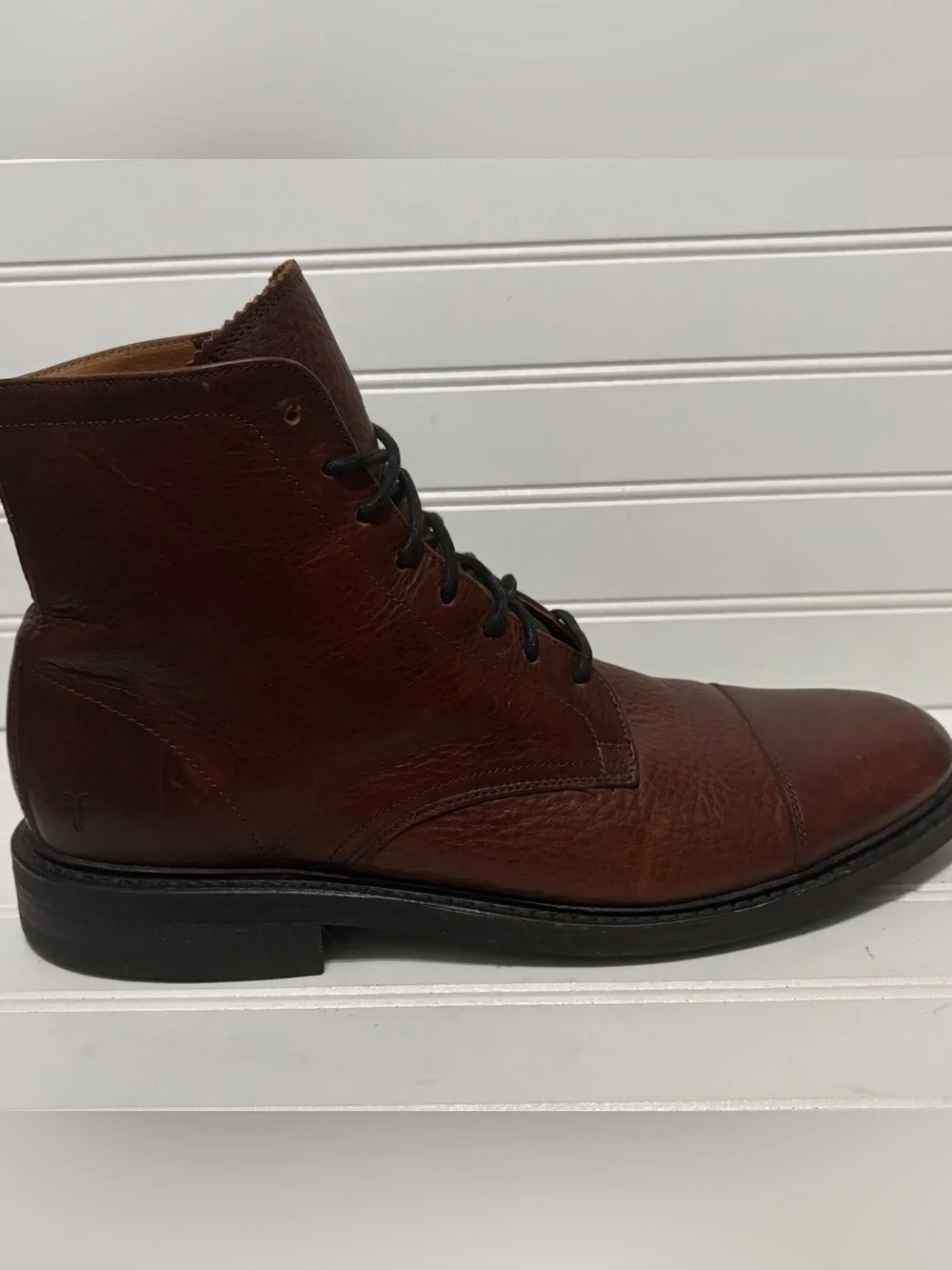 FRYE Seth Cap Toe High Top Lace Up Casual Dress Boots Shoes Mens Size 11 D 80081